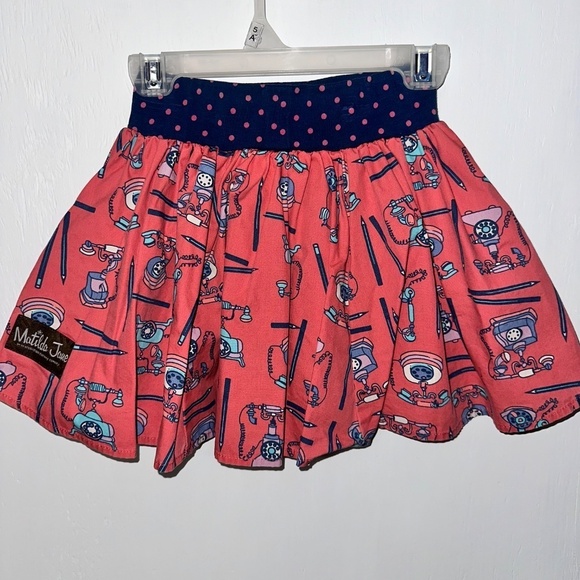 MATILDA JANE Girls 4 / Secret Fields / Hold the Phone Twirl Pocket Floral Skirt - Picture 6 of 7